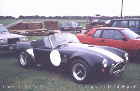 AC Cobra 427, chassis CSX3328, Silverstone, 1988